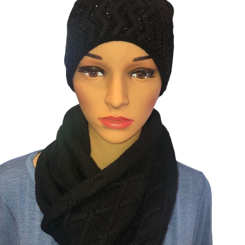 WHBM Rhinestone Patterned Scarf - Picture 2 of 7